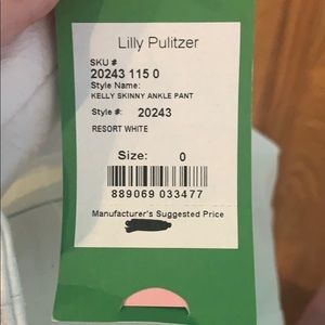 lily Pulitzer skinny ankle pant